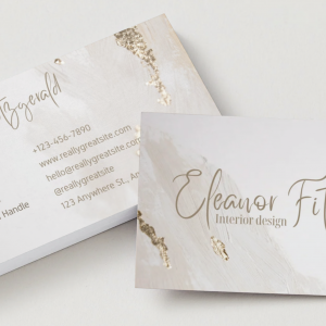 Printed Plastic Business Cards — Double Sided