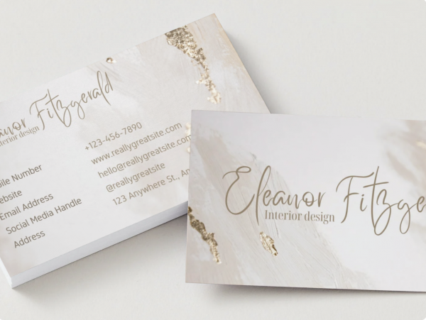 Printed Plastic Business Cards — Double Sided