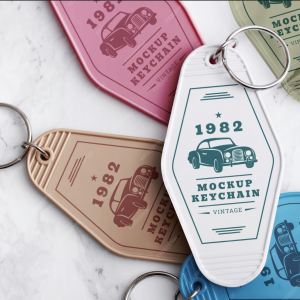 Custom Printed Key Tags — 3 Small Key Fobs